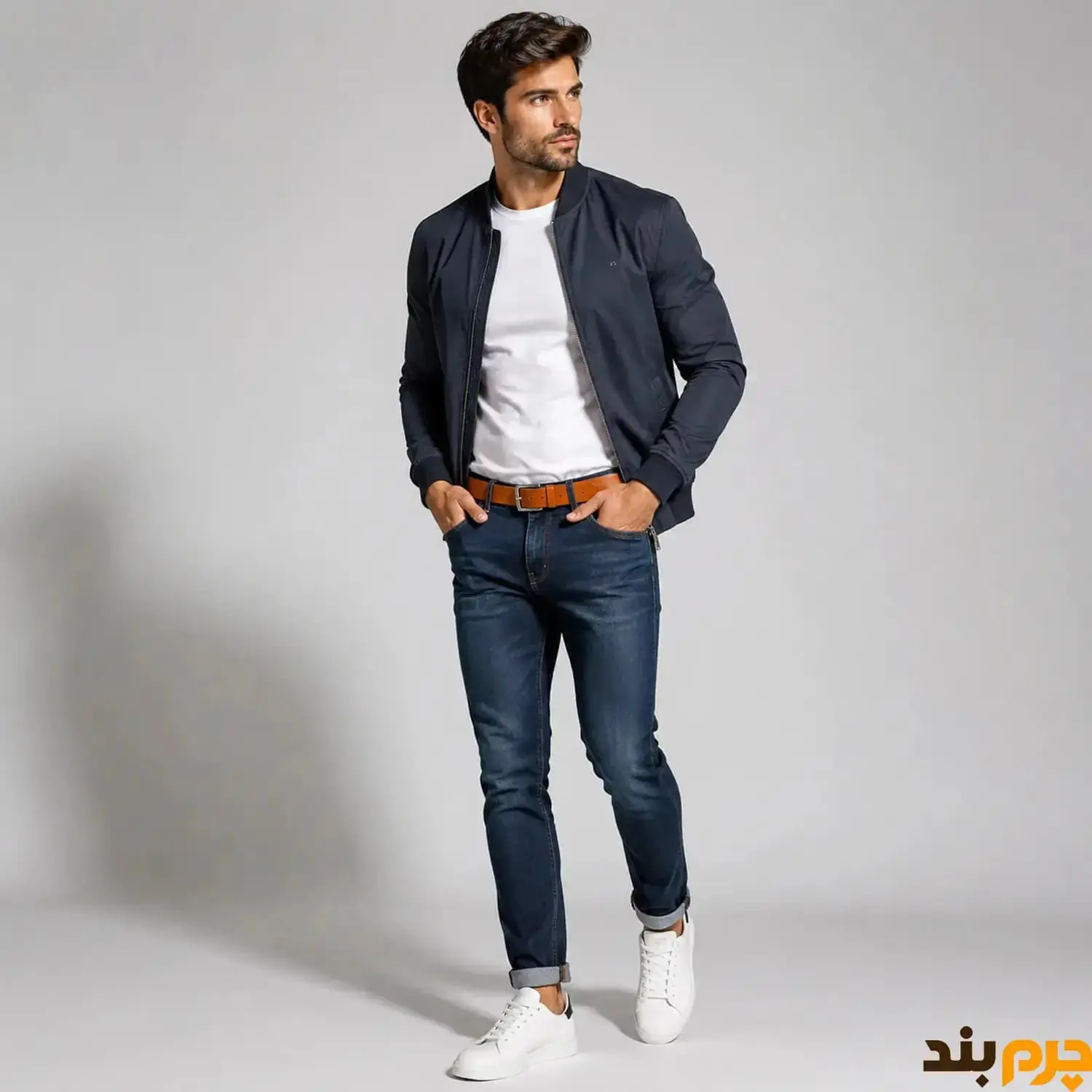 کمربند سوپر چرم قلاب اسپرت سایز بزرگ عرض ۳/۸ 326351